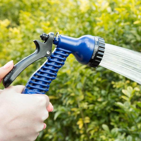 Pistolet de tuyau de jardin innovant avec 7 types de jets | Bleu