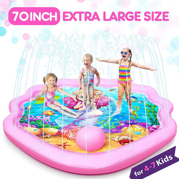 Tapis de Jeux d’eau “Sirène” avec Jets pour enfants 178 cm