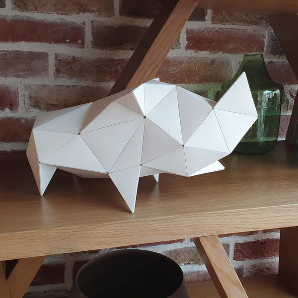 Puzzle 3D Origami “Carapaces” | Blanc