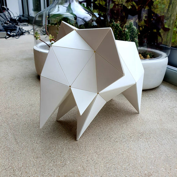 Puzzle 3D Origami “Carapaces” | Blanc