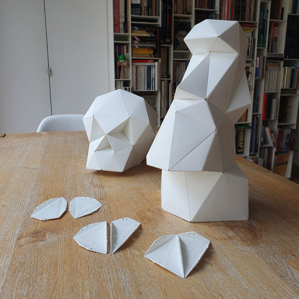 Puzzle 3D Origami “Carapaces” | Blanc