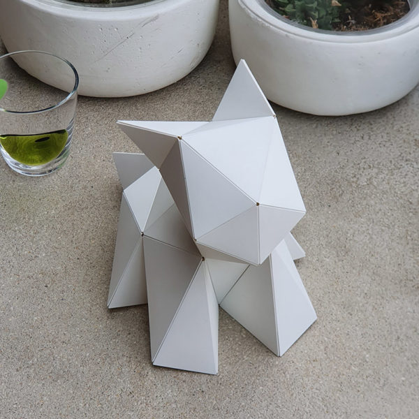 Puzzle 3D Origami “Carapaces” | Blanc