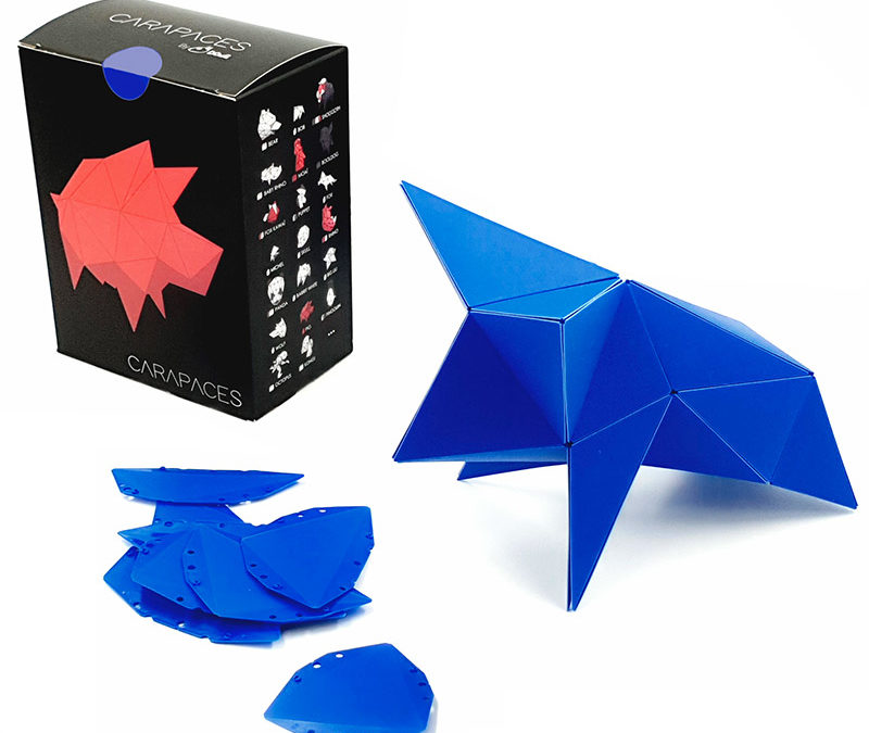 3D Origami Puzzles “Carapaces” | Blue
