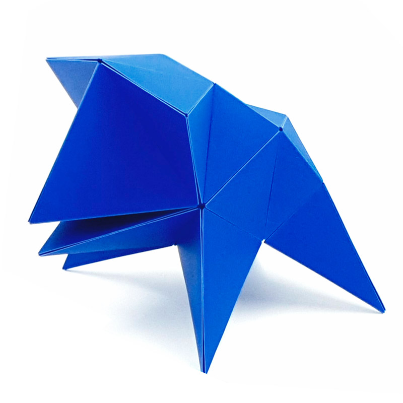 3D Origami Puzzles “Carapaces” | Blue