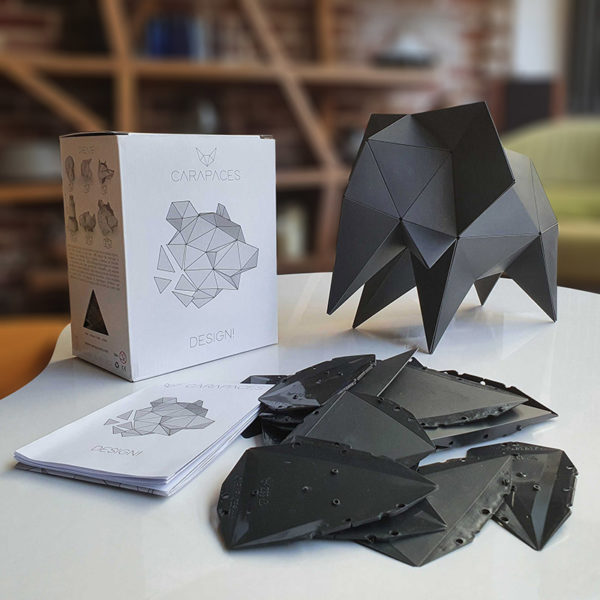 Puzzle 3D Origami “Carapaces” | Anthracite