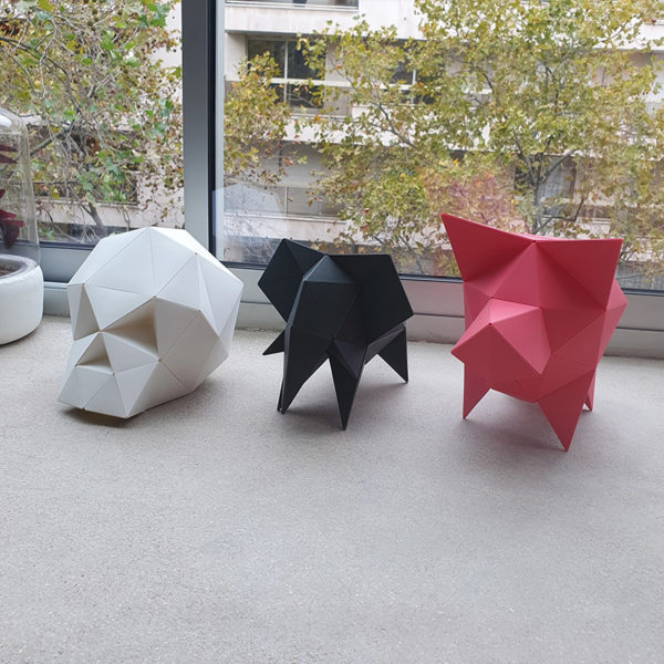 3D Origami Puzzles “Carapaces” | Anthracite