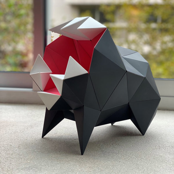 Puzzle 3D Origami “Carapaces” | Anthracite