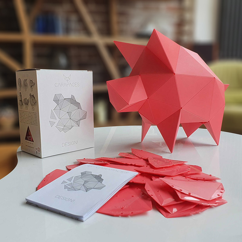 3D Origami Puzzles “Carapaces” | Pink