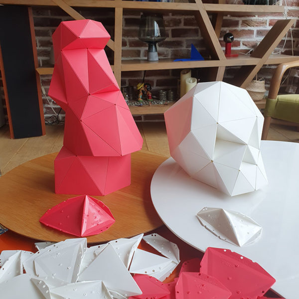 3D Origami Puzzles “Carapaces” | Pink