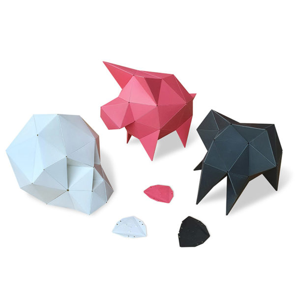 3D Origami Puzzles “Carapaces” | Anthracite
