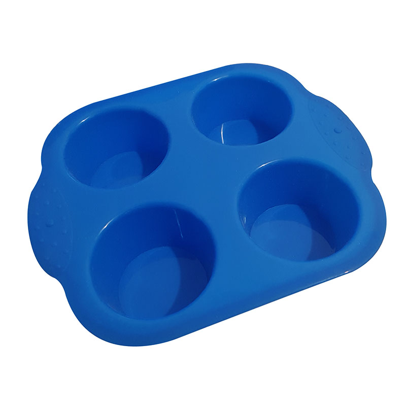Moule en silicone pour 4 muffins  Bleu -  - Zunik Zunik