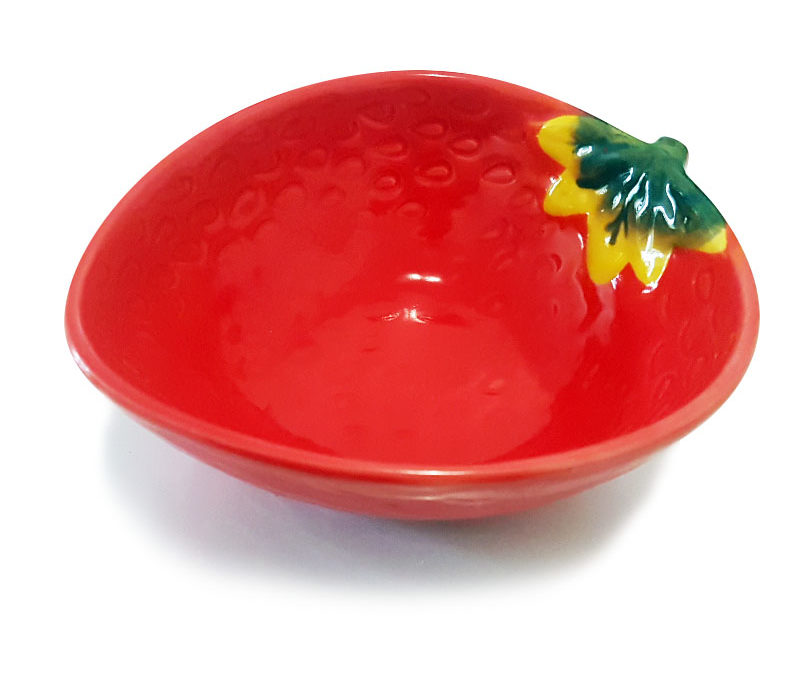 Colorful Fruity Ceramic Bowl | Strawberry