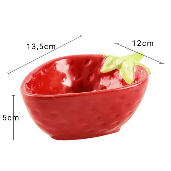 Colorful Fruity Ceramic Bowl | Strawberry