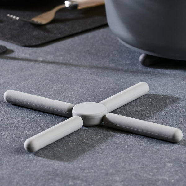 Smart silicone foldable trivet | Grey