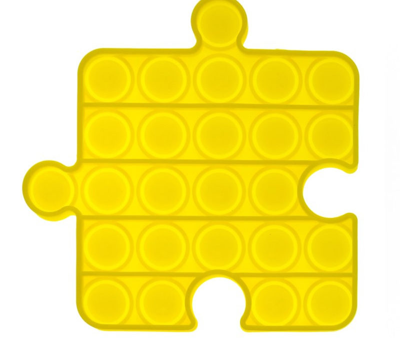 Fun puzzle silicone multifunction game | Yellow