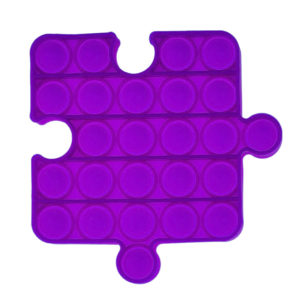 Jeu multifonction ludique “Pop” en silicone Puzzle | Violet