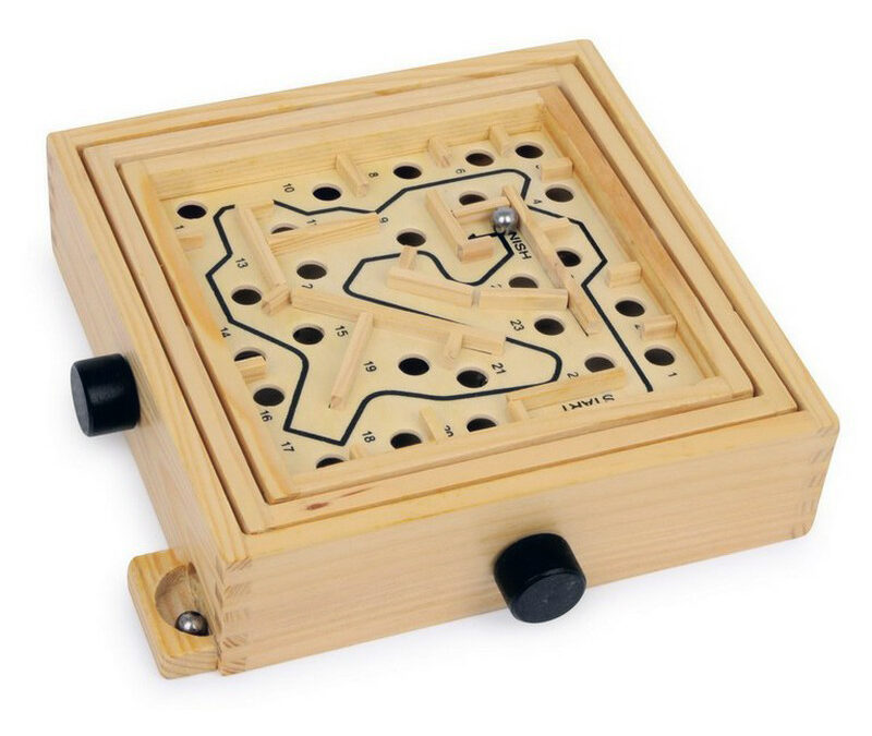 Playful Wooden Ball Maze