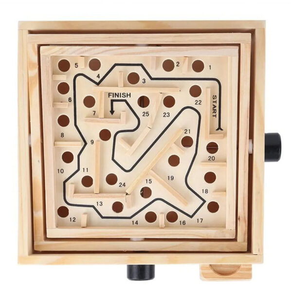 Playful Wooden Ball Maze