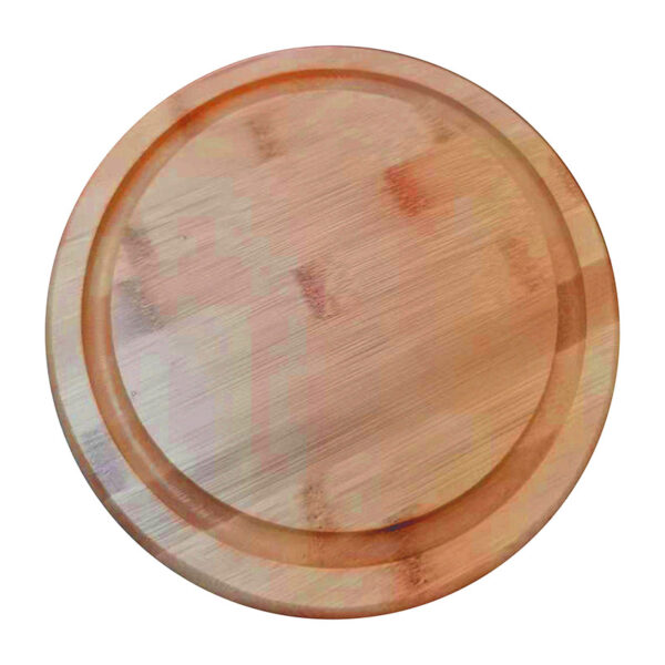Adorable round bamboo cutting board D20cm