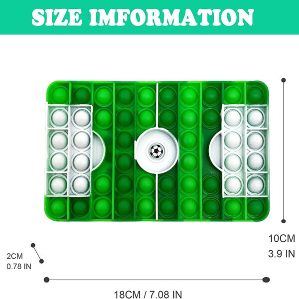 Jeu multifonction ludique “Pop” Foot en silicone | Vert