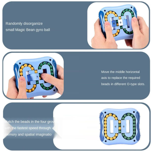 Jouet Puzzle Casse-Tête à Billes Montessori | Bleu