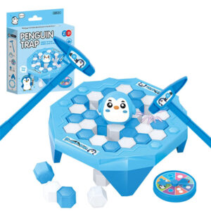 Mini Icebreaker Game with Penguin for Children | Blue
