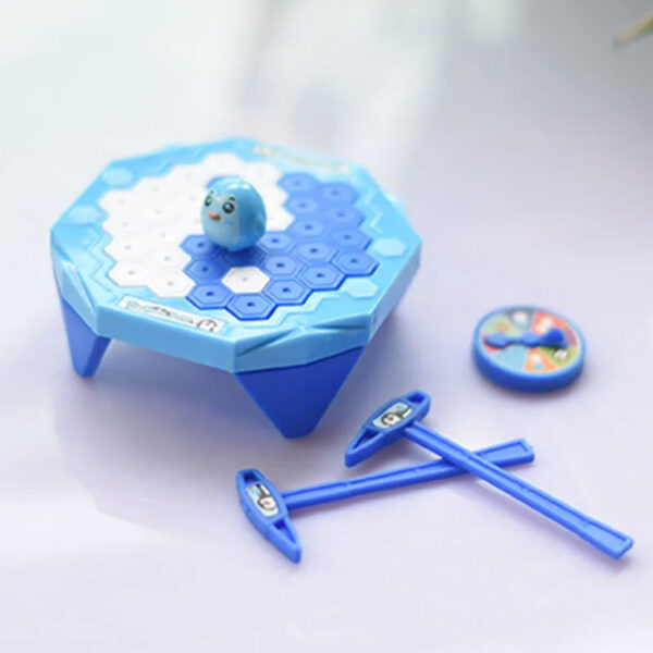 Mini Jeu de Brise-Glace avec Pingouin pour Enfant | Bleu