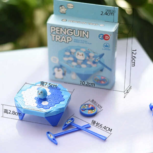 Mini Jeu de Brise-Glace avec Pingouin pour Enfant | Bleu