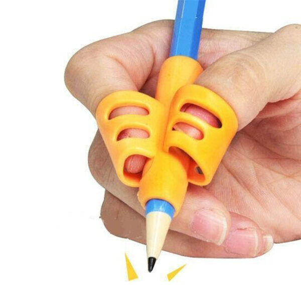 Clever Silicone Pencil Holder for Kids | Orange