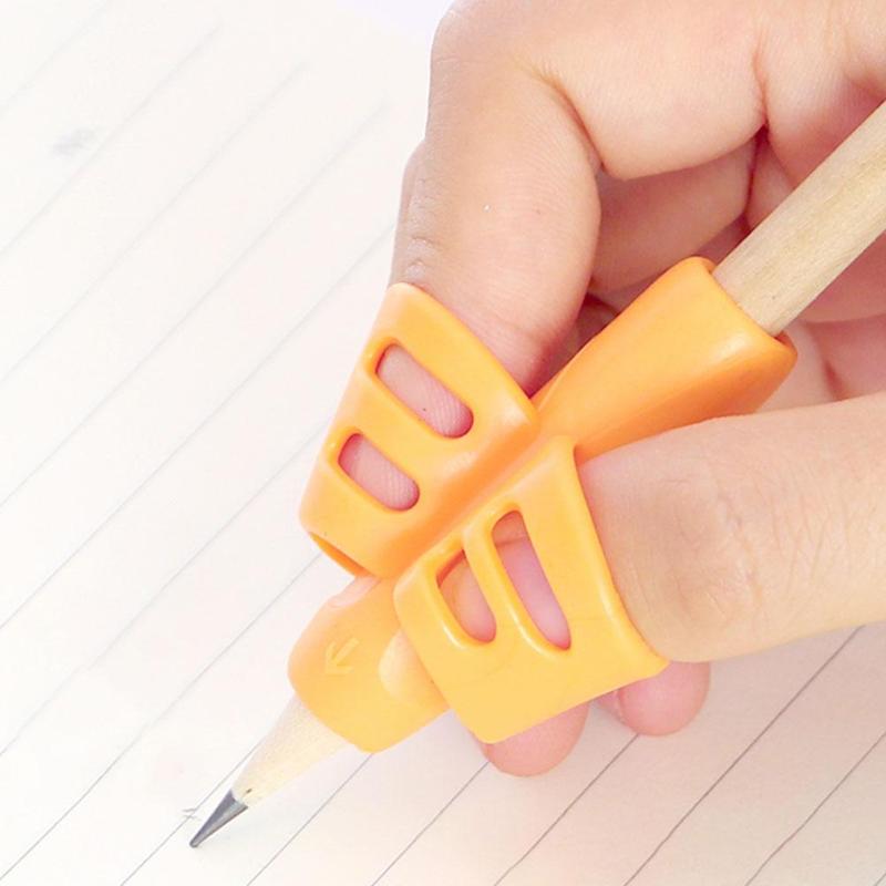 Clever Silicone Pencil Holder for Kids | Orange