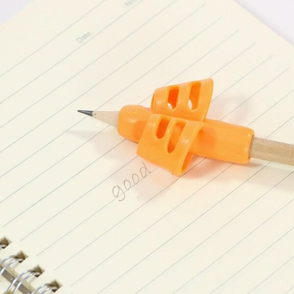 Clever Silicone Pencil Holder for Kids | Orange