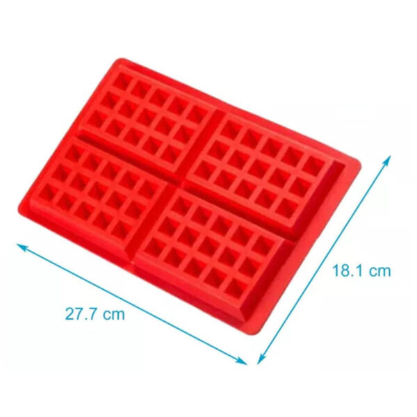 Silicone waffle mold | Red