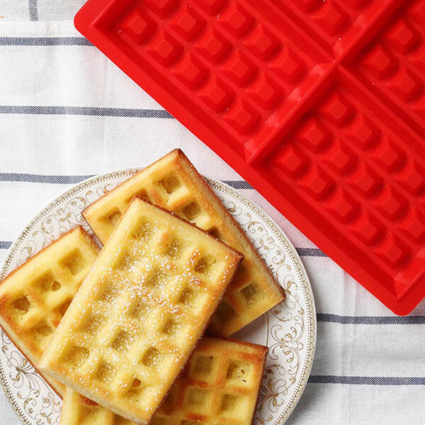 Silicone waffle mold | Red