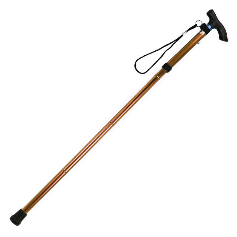 Lightweight foldable walking stick | Coppery