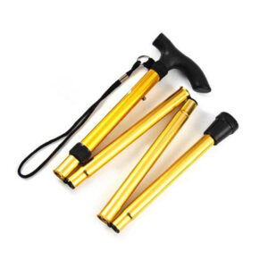 Lightweight foldable walking stick | Golden