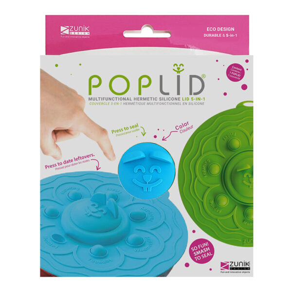 Large POPLID Ø 17,2cm: 4-in-1 Magic Multifunction Airtight Lid | Blue