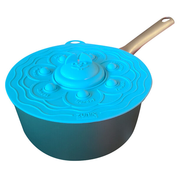 Large POPLID Ø 17,2cm: 4-in-1 Magic Multifunction Airtight Lid | Blue