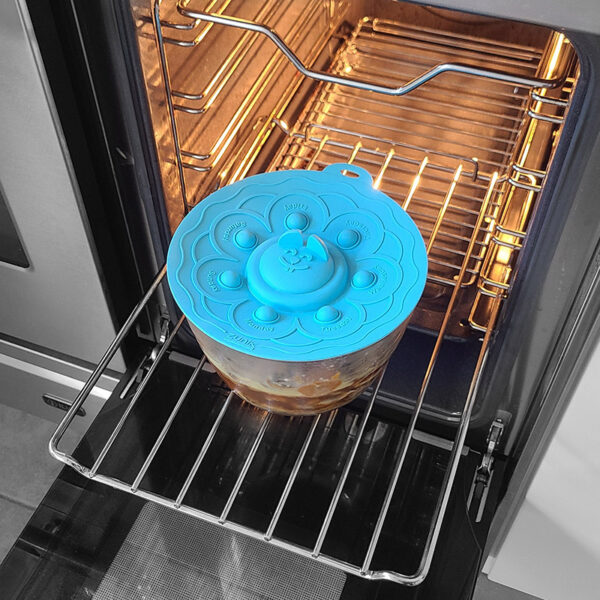 Large POPLID Ø 17,2cm: 4-in-1 Magic Multifunction Airtight Lid | Blue