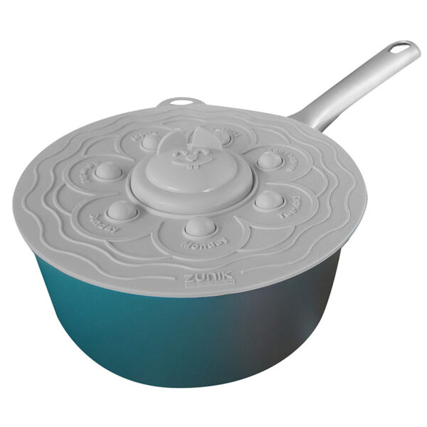Large POPLID Ø 17,2cm: 4-in-1 Magic Multifunction Airtight Lid | Grey