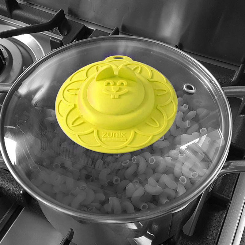 Small POPLID Ø 10,2cm: 6-in-1 Magic Multifunction Airtight Lid | Yellow