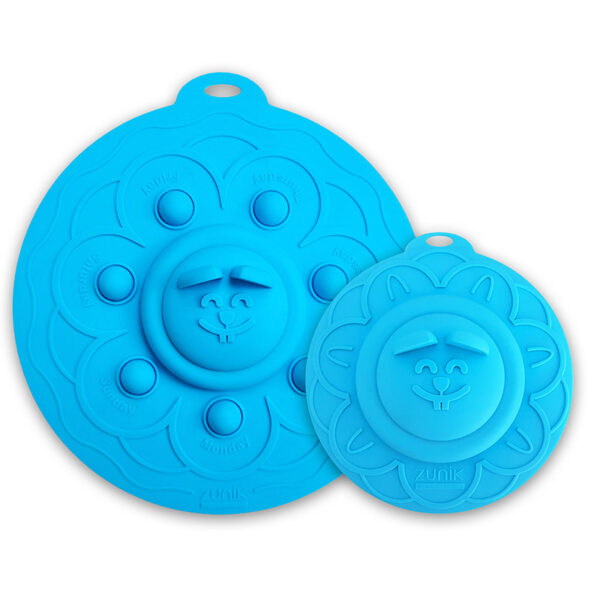 Lot de 2 couvercles multifonctions magiques POPLID de Ø 10,2cm à Ø 17,2cm | Bleu