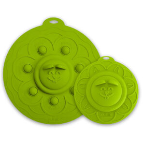 Lot de 2 couvercles multifonctions magiques POPLID de Ø 10,2cm à Ø 17,2cm | Vert