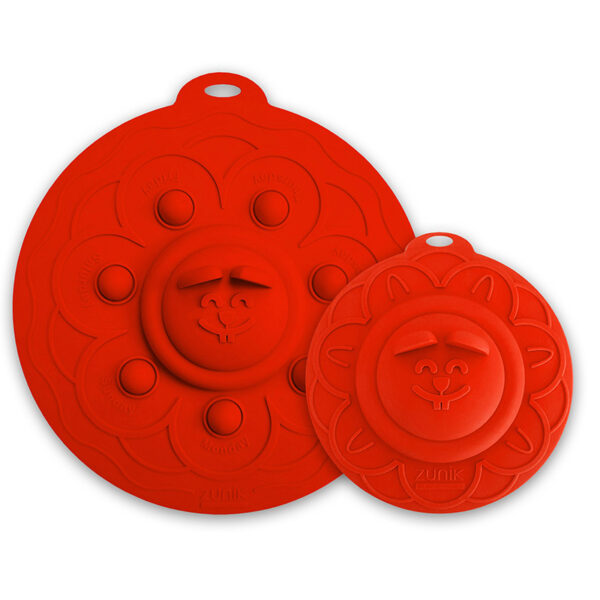 Lot de 2 couvercles multifonctions magiques POPLID de Ø 10,2cm à Ø 17,2cm | Rouge