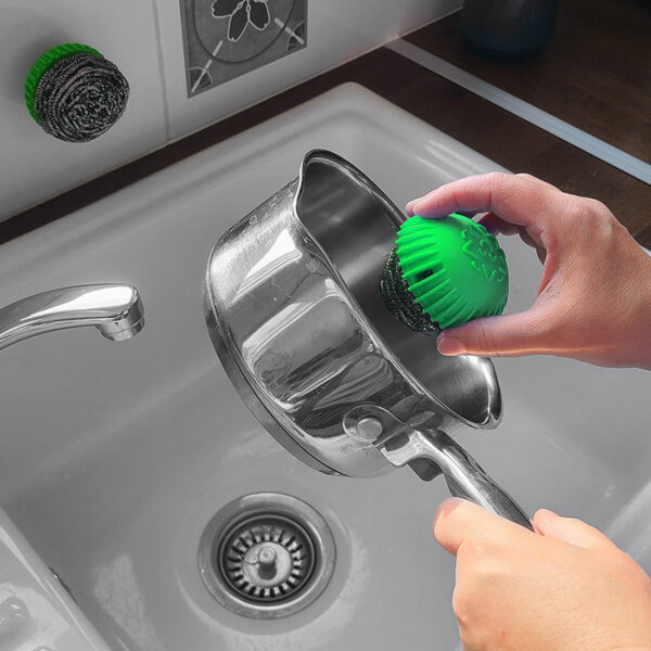 Brosse à récurer magique Scrubball 6-en-1 | Vert