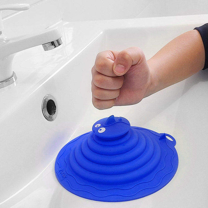 Smash Plunger – Bouchon et Déboucheur d’évier – Bleu foncé Smash Plunger – Bouchon d’Évacuation et Déboucheur 8-en-1 | Bleu foncé