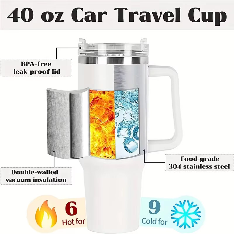 Mug Américain Thermos Malin | Mauve