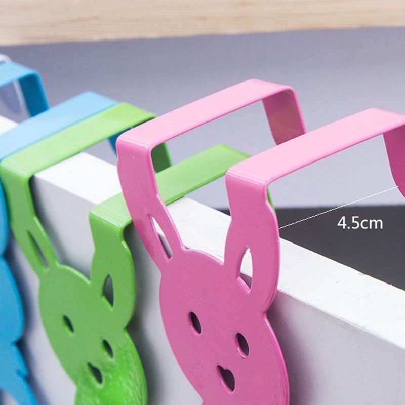 Patères Lapin pour porte_01 Patères Lapin colorées pour porte | Rose